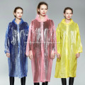 Disposable Emergency Plastic Rain Coat for Adult